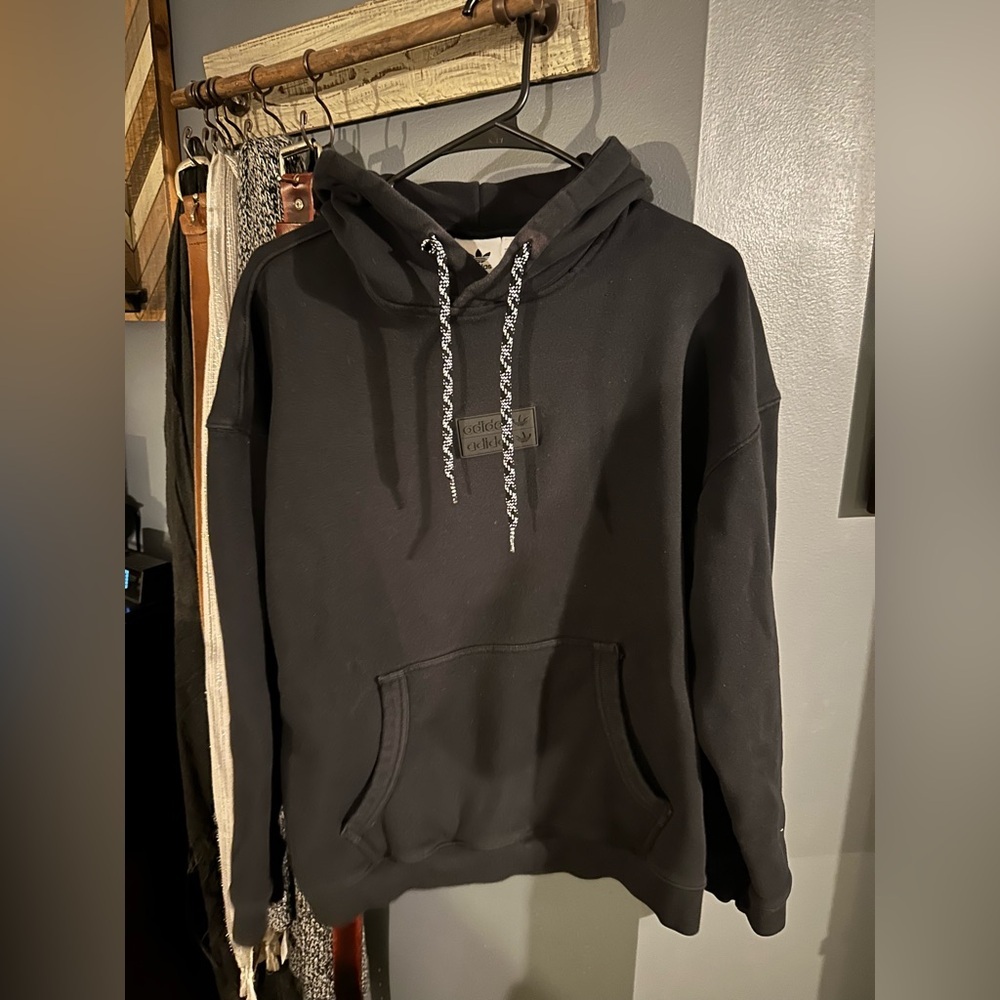 adidas Black Pullover Hoodie - Picture 2 of 3